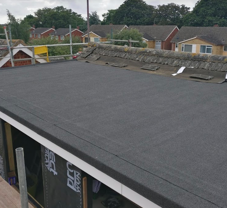 Roof watertight with three layer felt