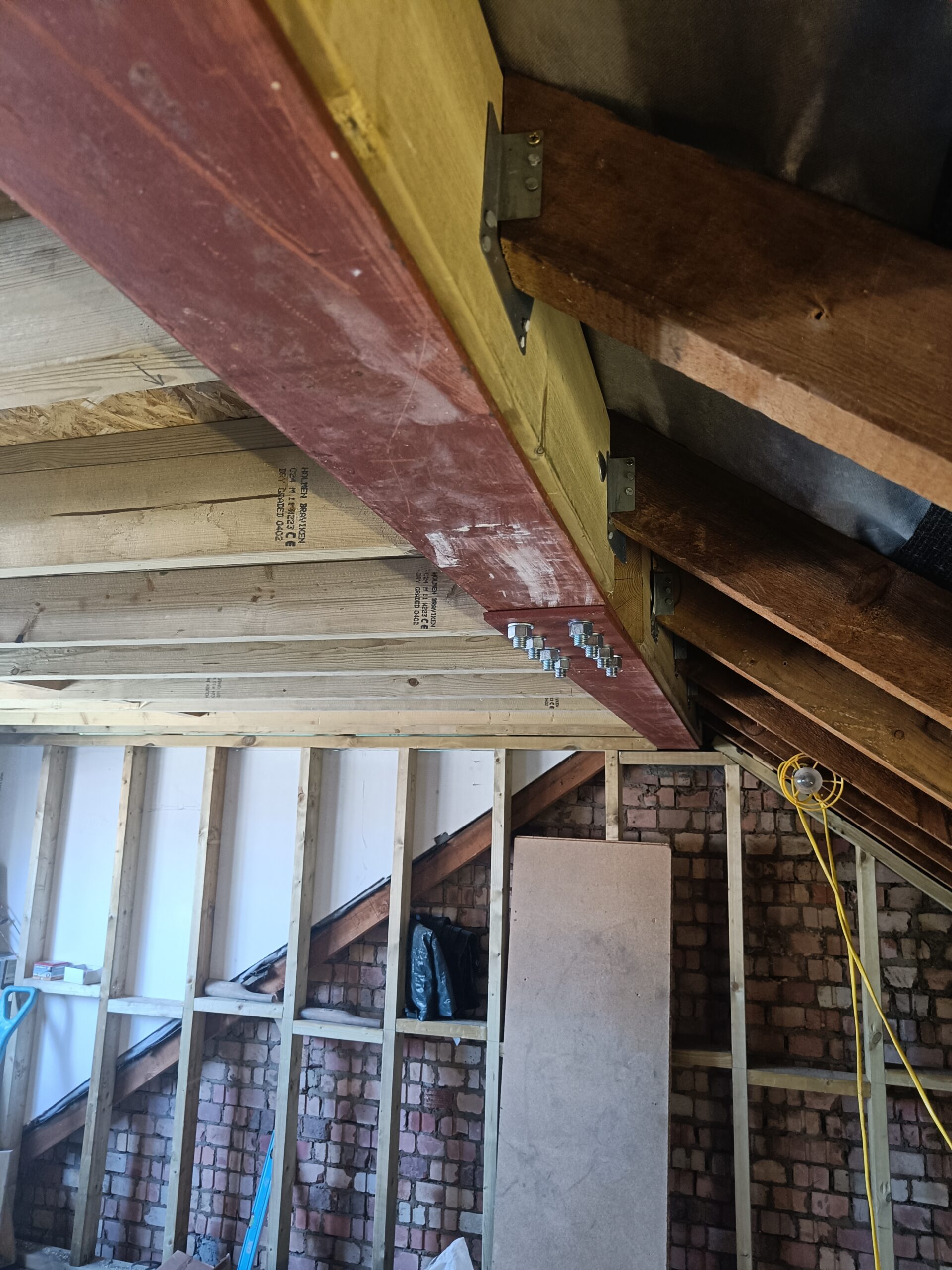 New steel ridge beam to loft conversion